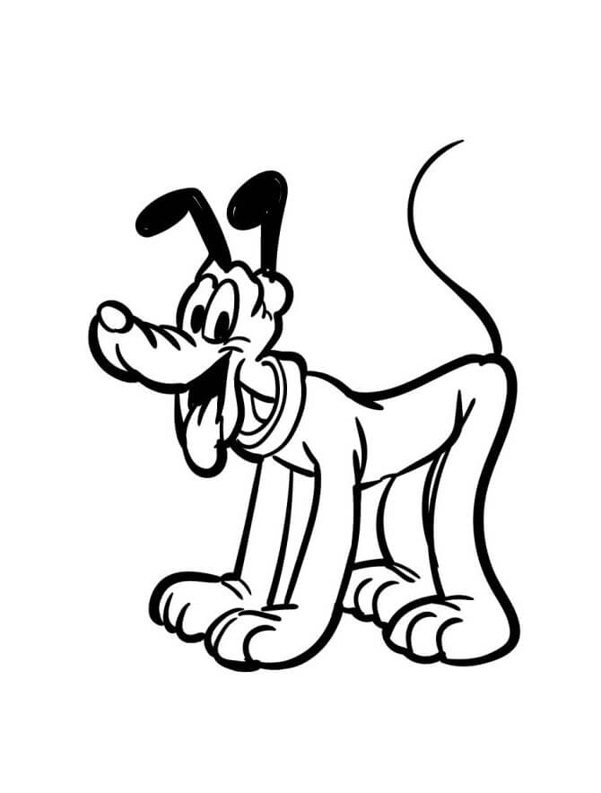 Cooler Pluto ausmalbilder