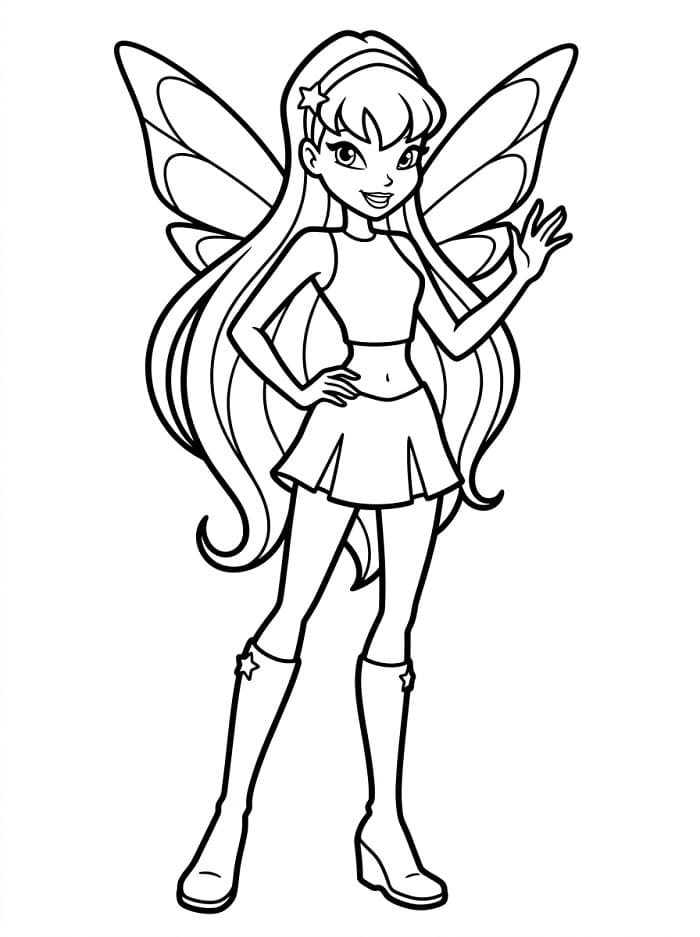 Cooler Winx Club ausmalbilder
