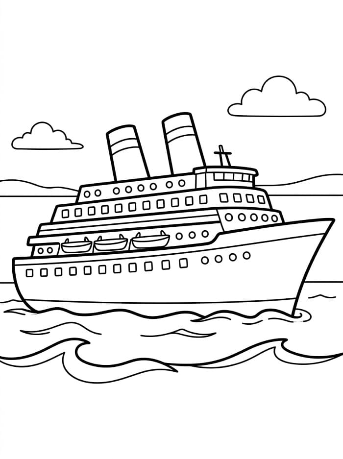 Cooles Schiff ausmalbilder