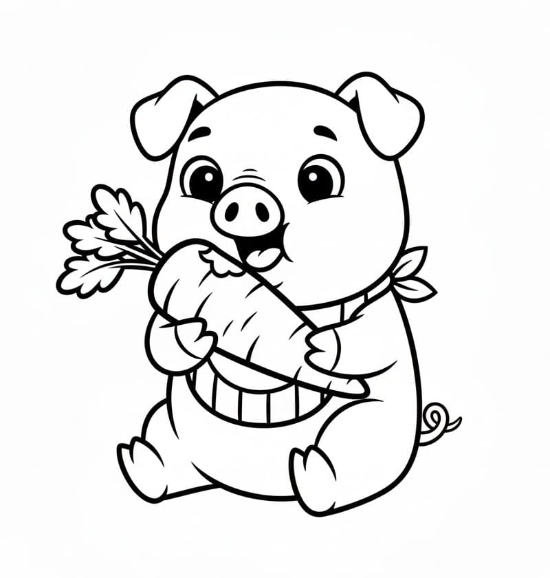 Cooles Schwein ausmalbilder