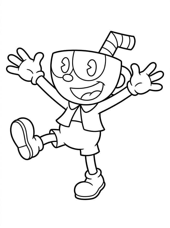 Cuphead Spiel ausmalbilder