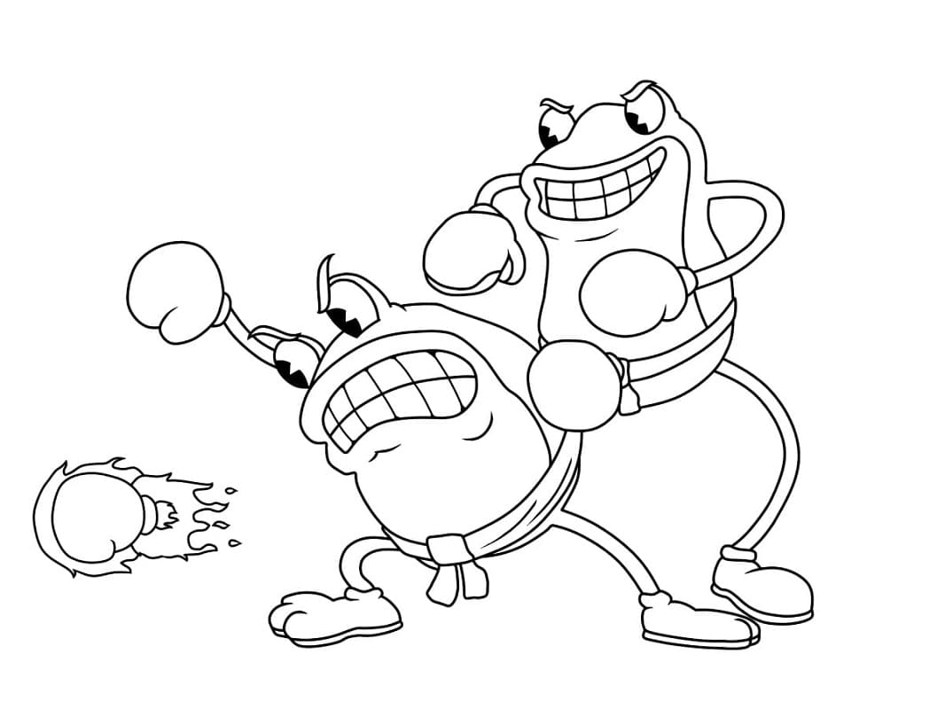 Cuphead für Kinder ausmalbilder
