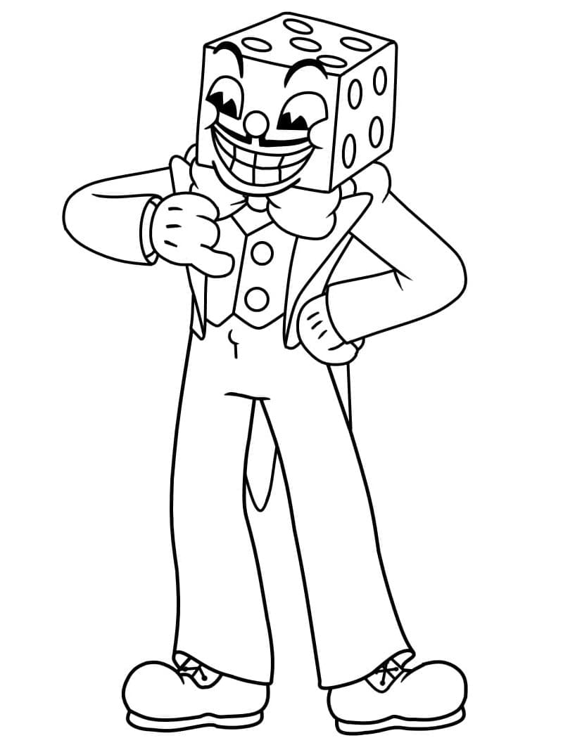 Cuphead gratis ausmalbilder