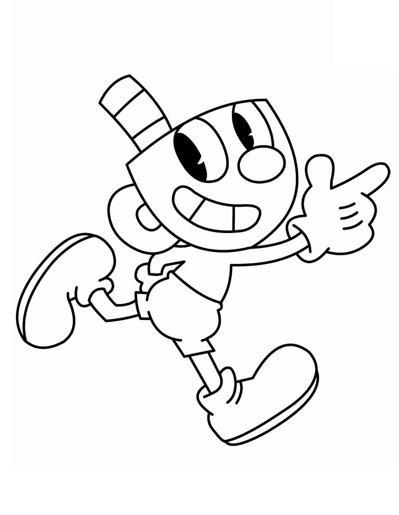 Cuphead kostenlos ausmalbilder