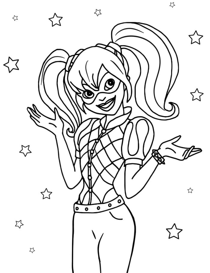 DC-Bösewichtin Harley Quinn ausmalbilder