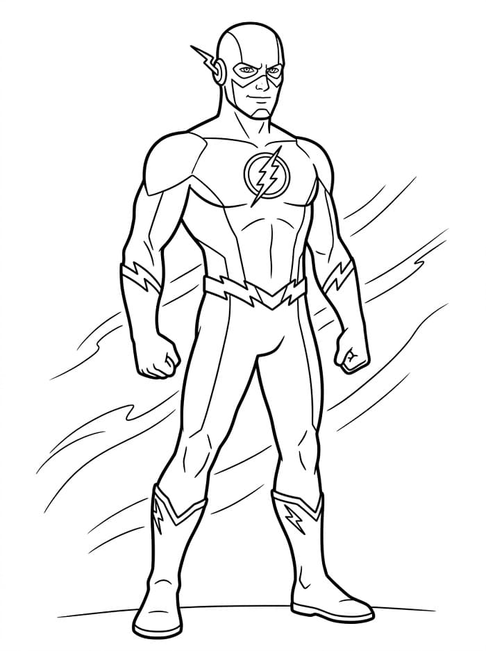 DC Flash ausmalbilder