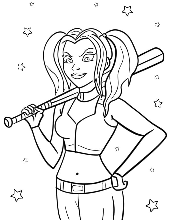 Harley Quinn ausmalbilder