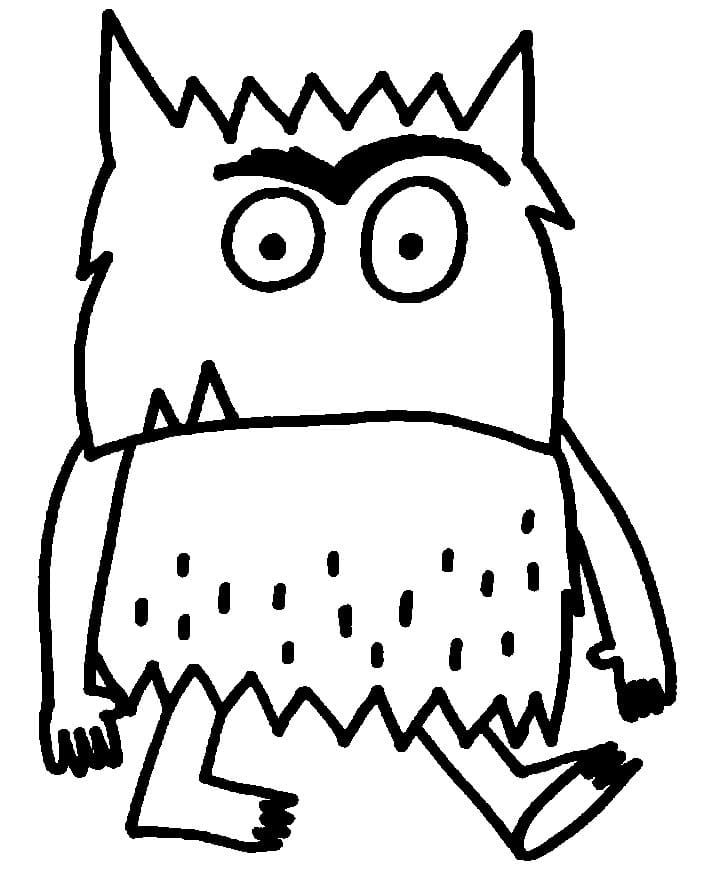 Das Farbenmonster zum Drucken
