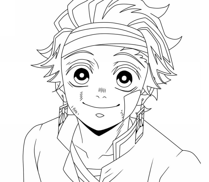 Demon-Slayer-Tanjiro ausmalbilder