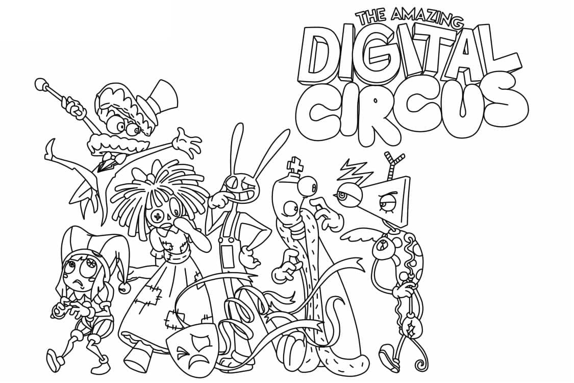 Der Unglaubliche Digitale Zirkus (32) ausmalbilder