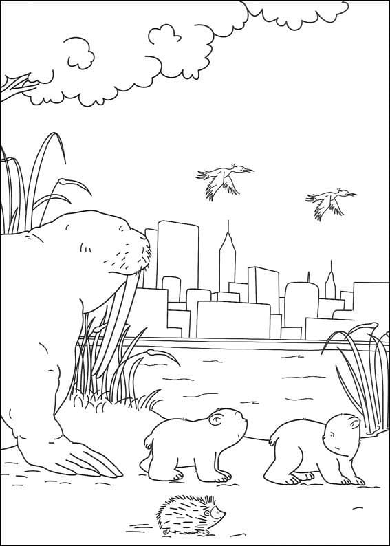 Der kleine Eisbär 1 ausmalbilder