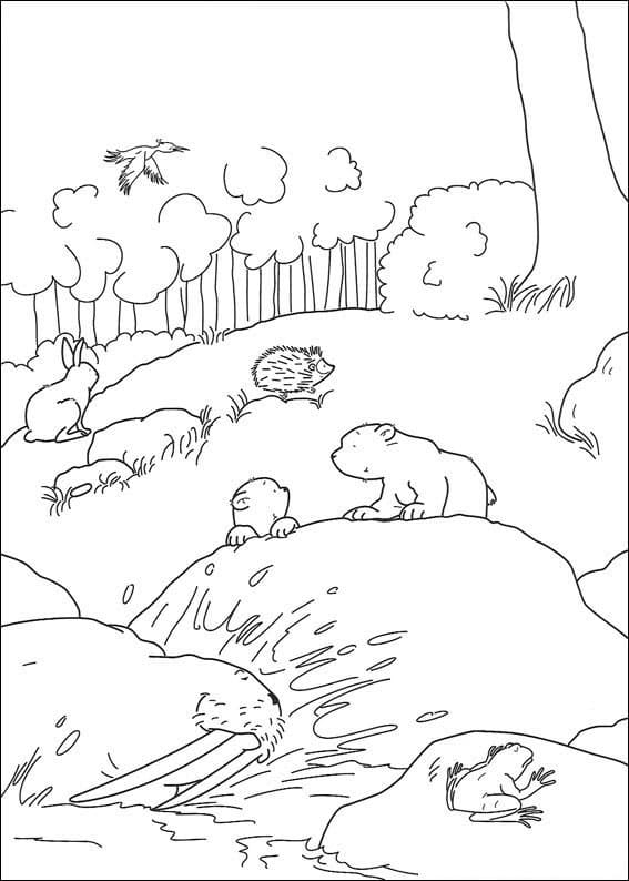 Der kleine Eisbär 2 ausmalbilder