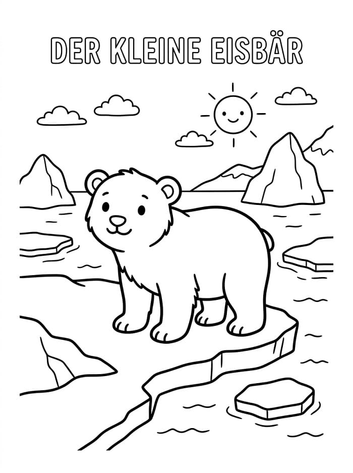 Der kleine Eisbär ausmalbilder