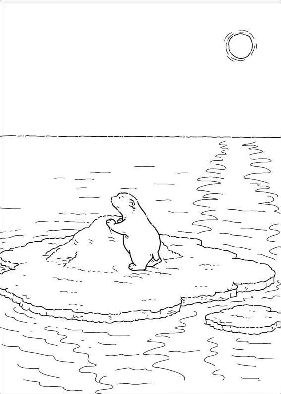 Der kleine Eisbär zum Ausdrucken ausmalbilder