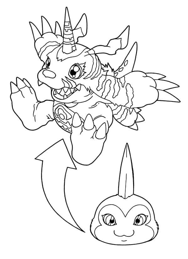 Digimon Malvorlage ausmalbilder