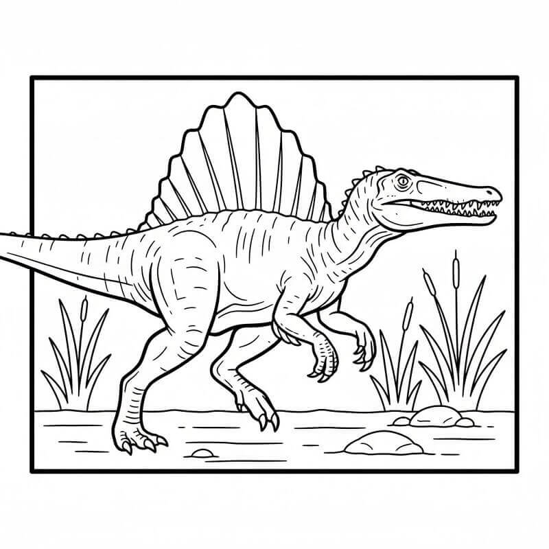 Dinosaurier Spinosaurus ausmalbilder