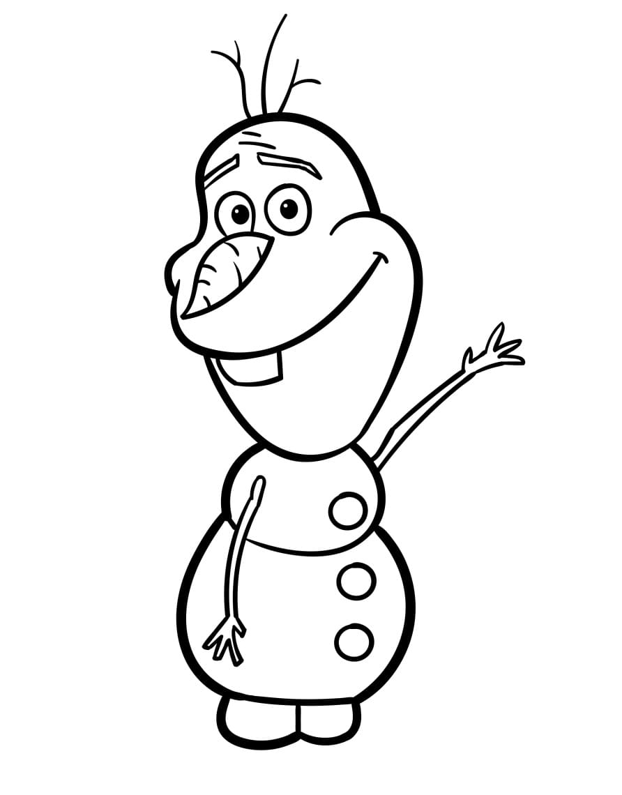 Disney Olaf ausmalbilder