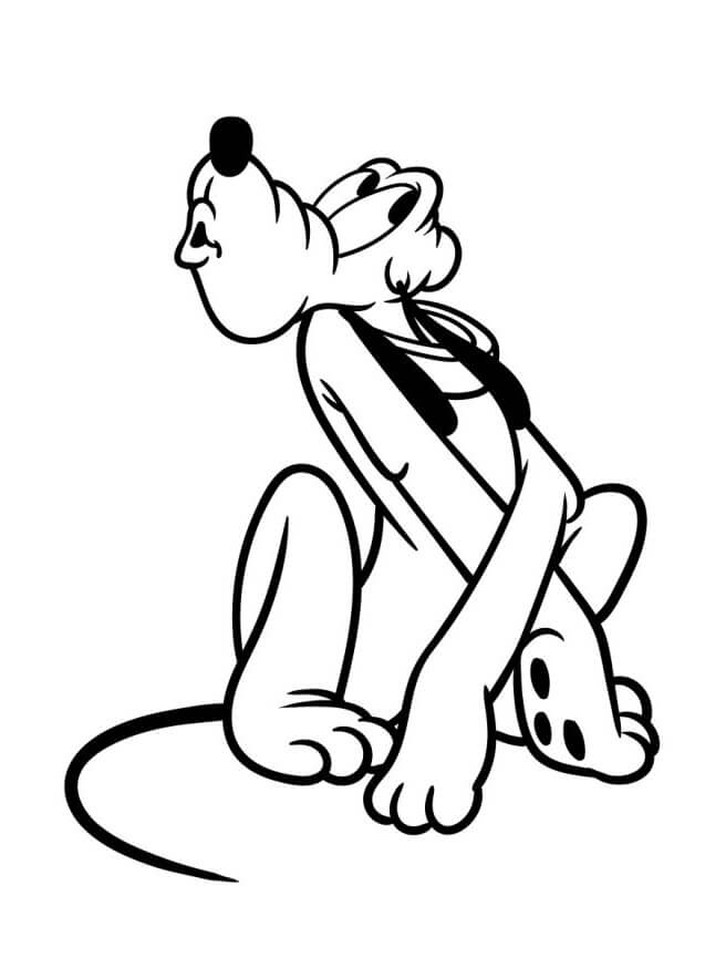 Disney Pluto ausmalbilder