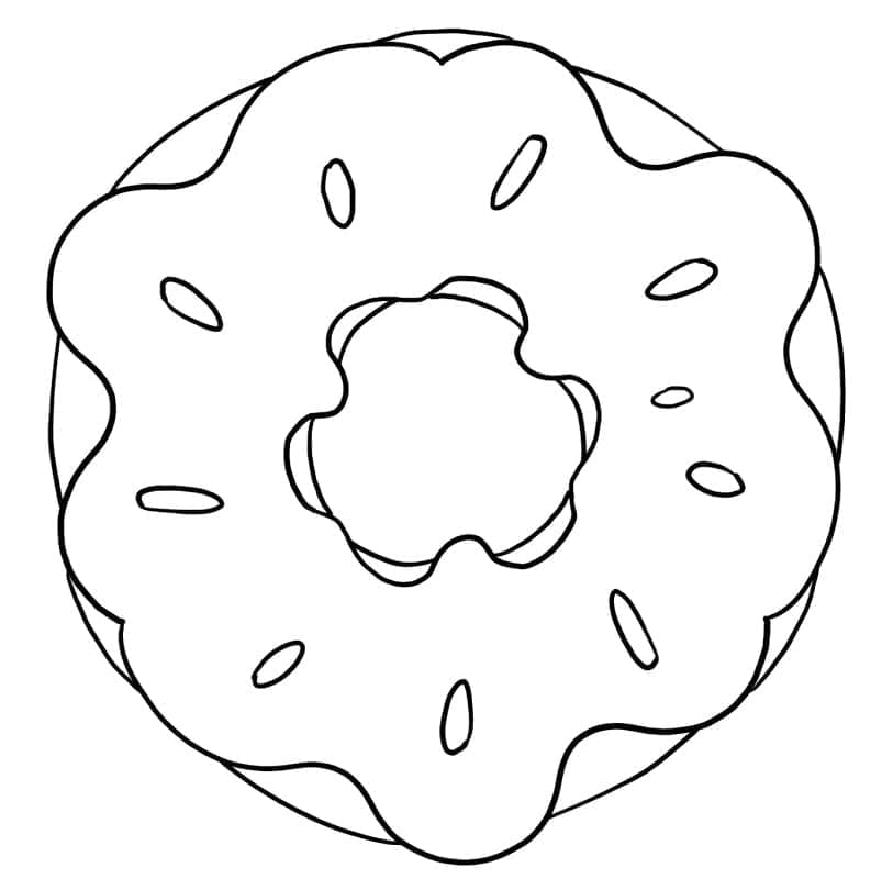 Donut 1 ausmalbilder