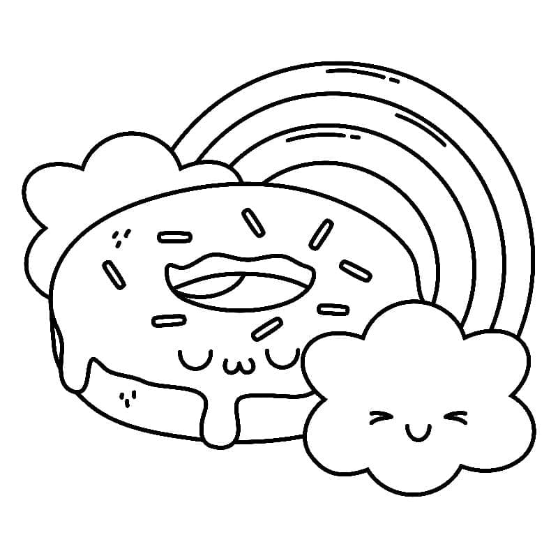Donut Bild ausmalbilder