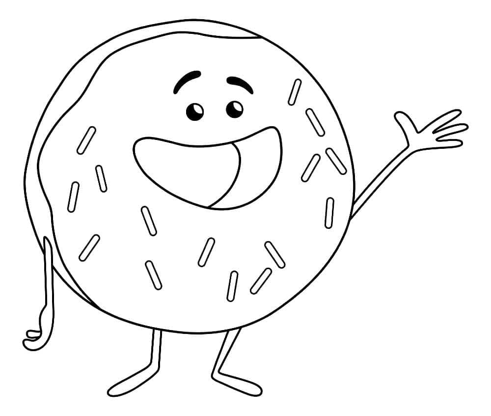 Donut für 1-jährige Kinder ausmalbilder