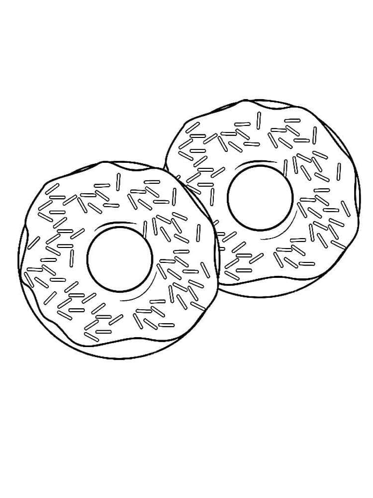 Donut für 2-jährige Kinder ausmalbilder