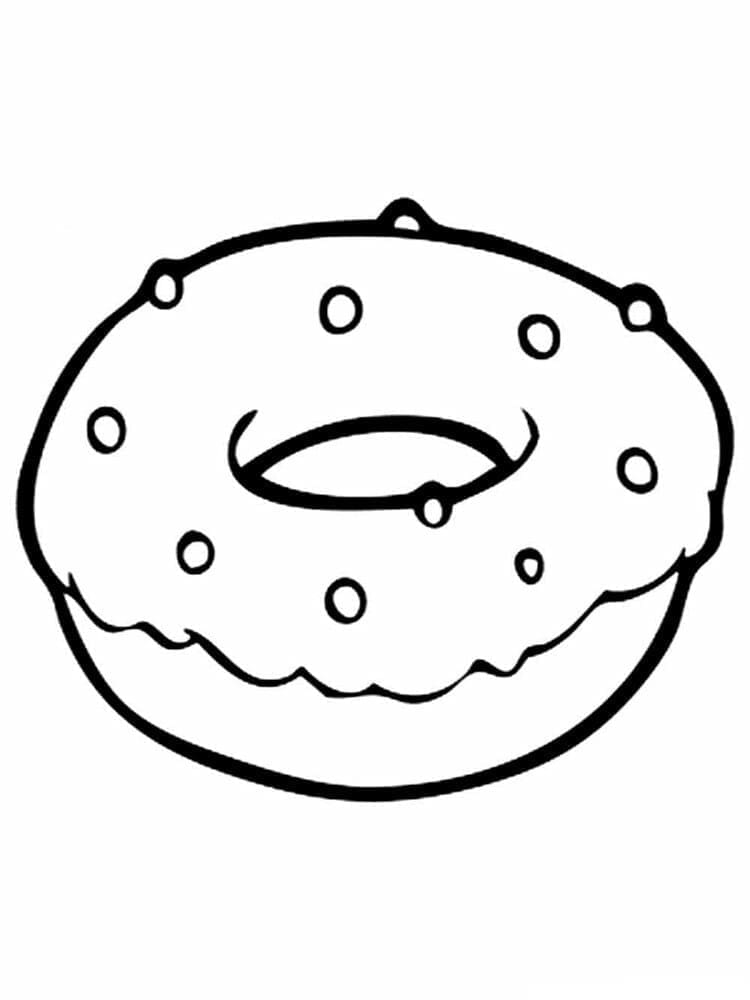 Donut für 4-jährige Kinder ausmalbilder
