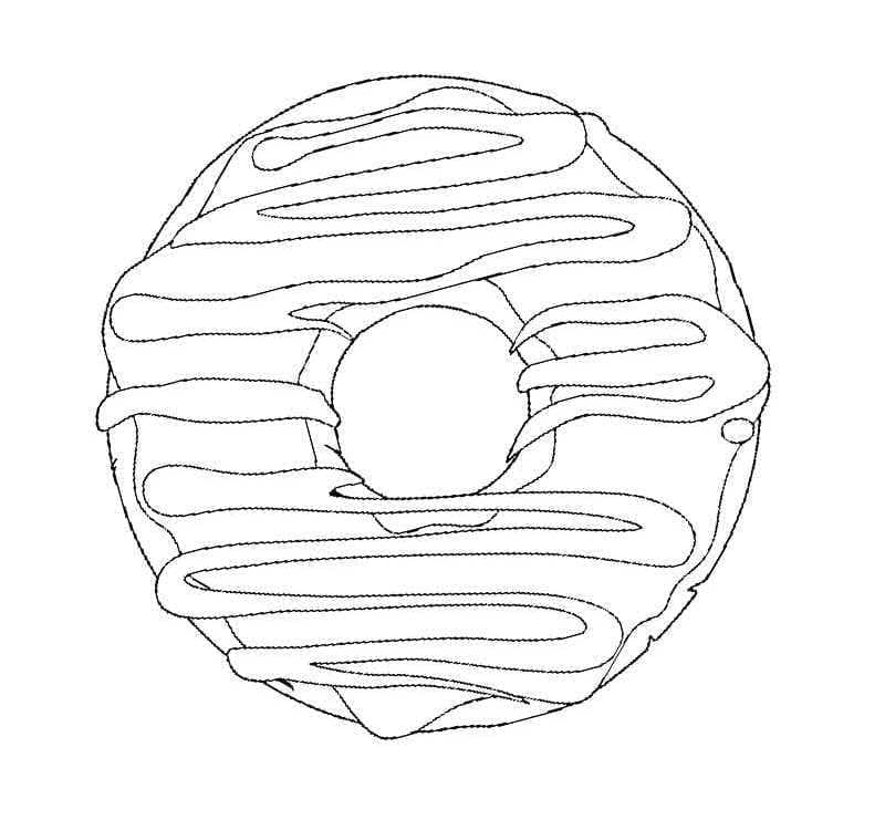 Donut für 6-jährige Kinder ausmalbilder