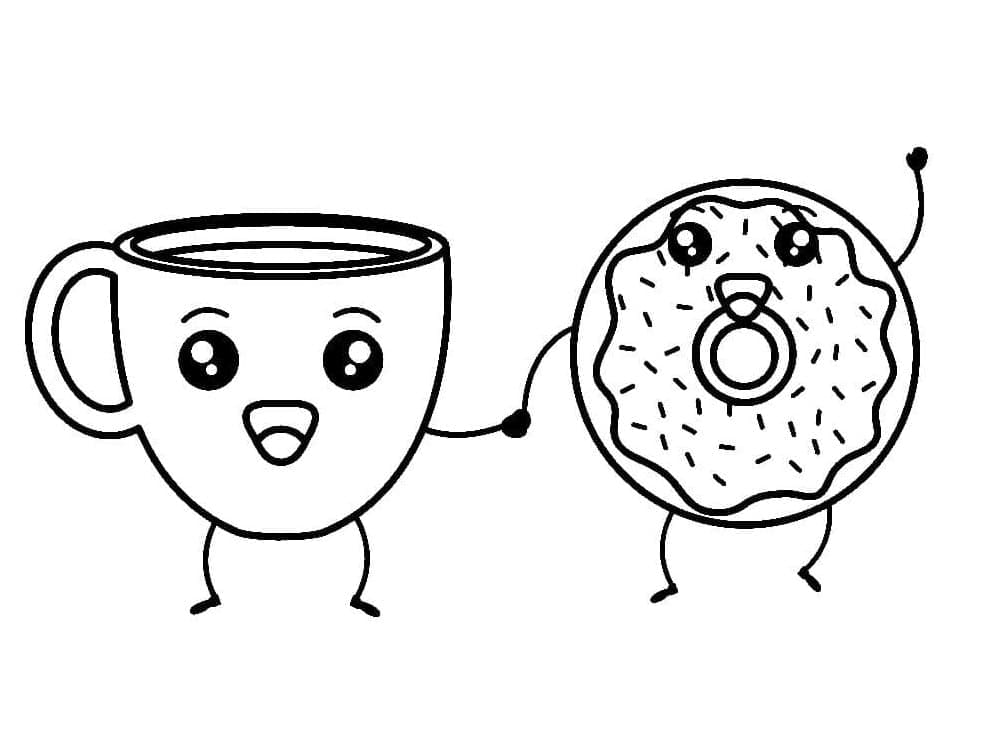 Donut für Kinder ausmalbilder