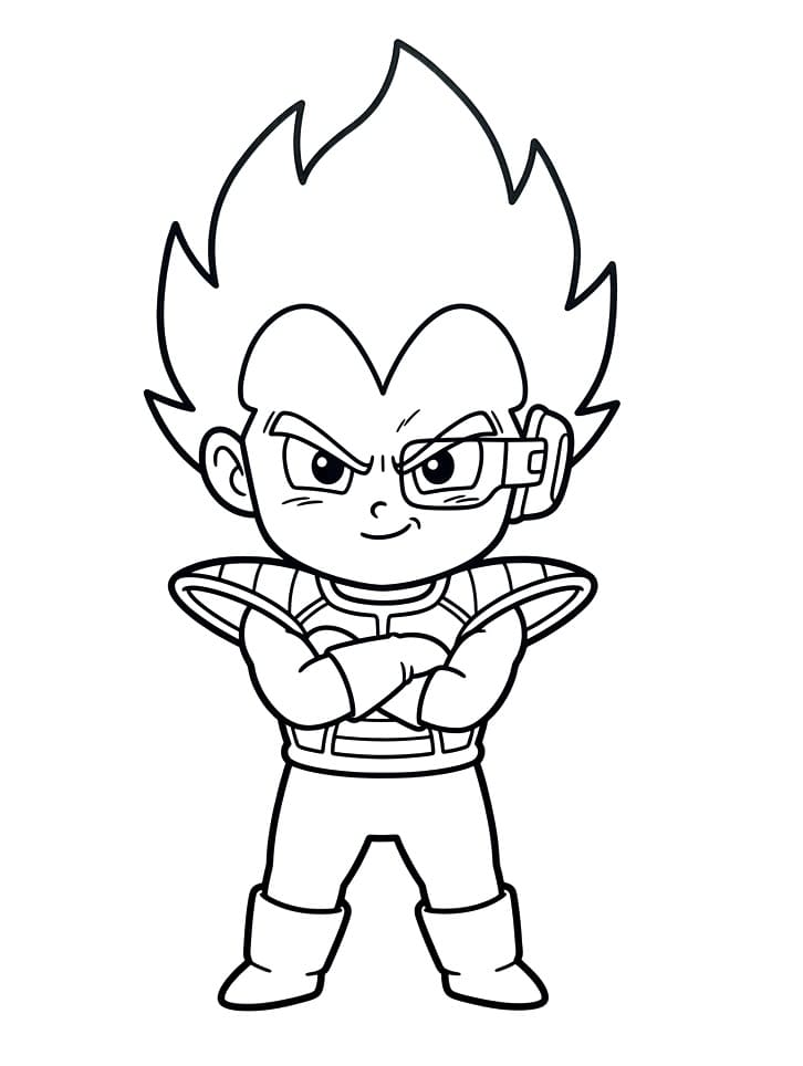Dragon Ball Z Vegeta ausmalbilder