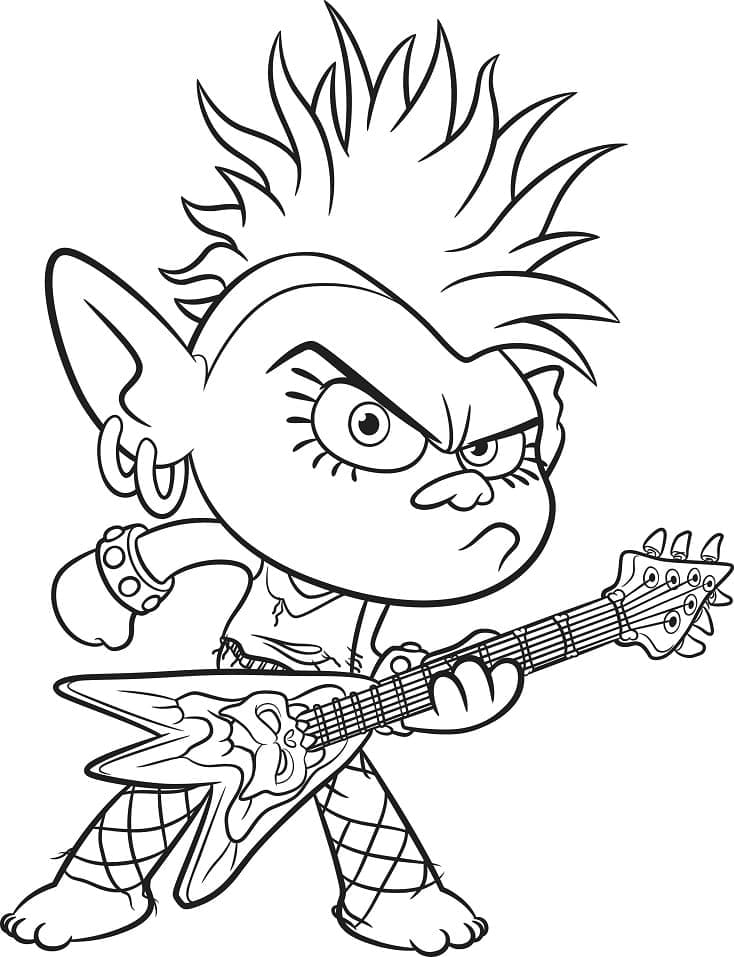 DreamWorks Trolls Barb ausmalbilder