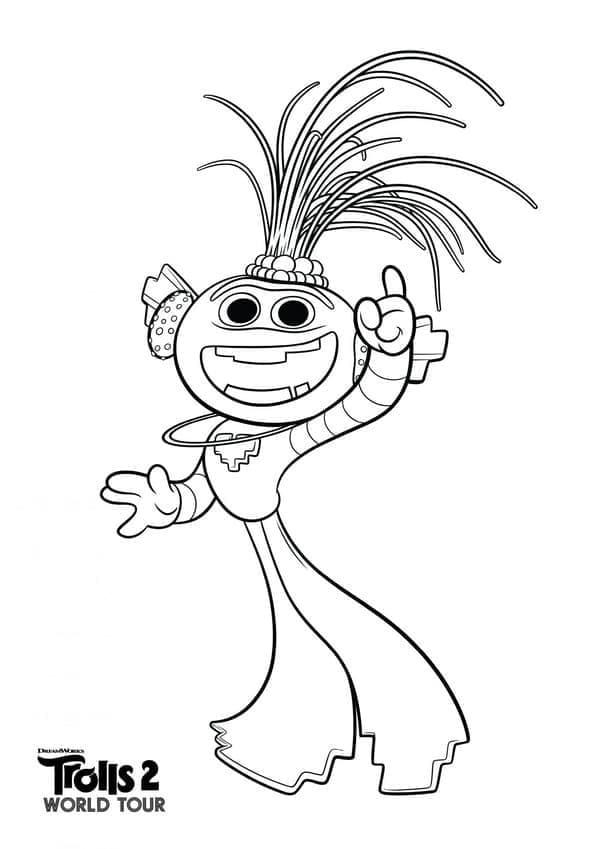 DreamWorks Trolls König Trollex ausmalbilder