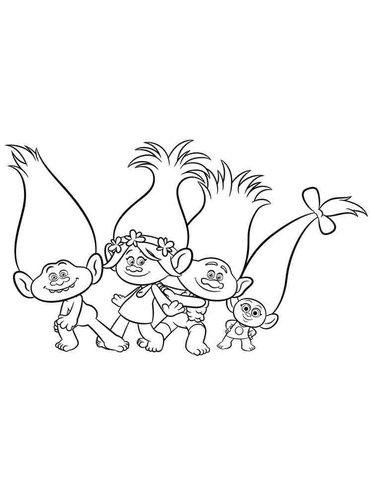 DreamWorks Trolls ausmalbilder