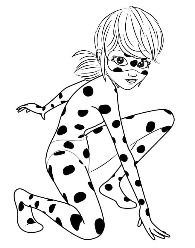 Druckbare Miraculous Ladybug für Kinder ausmalbilder