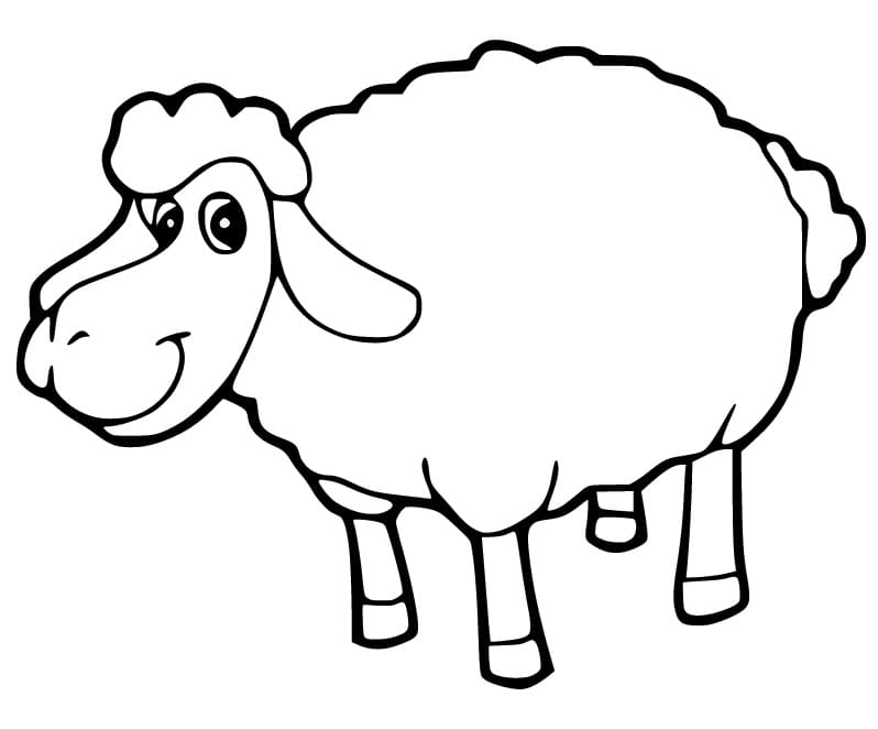 Druckbare Schaf-Malbilder für Kinder ausmalbilder