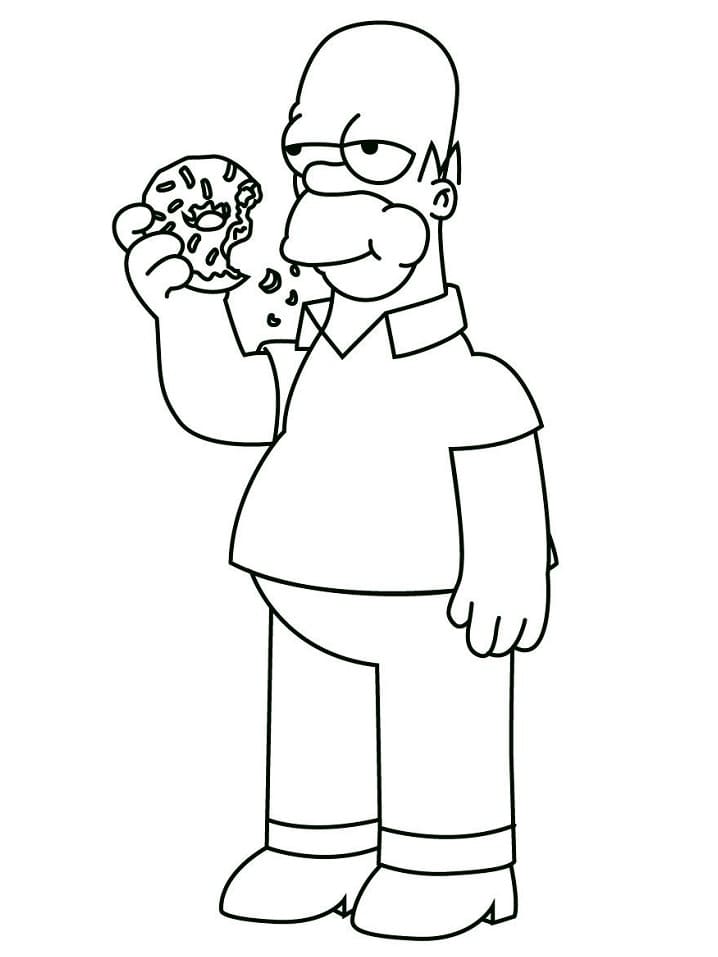 Druckbare Simpsons ausmalbilder