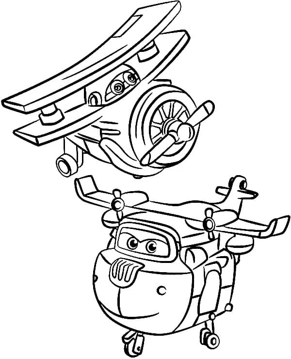 Druckbare Super Wings ausmalbilder