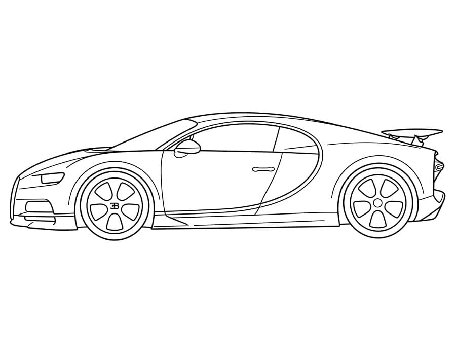 Druckbarer Bugatti für Kinder ausmalbilder