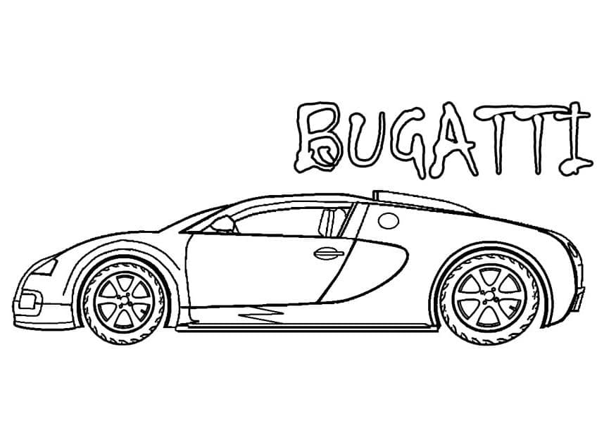 Druckbarer Bugatti kostenlos ausmalbilder