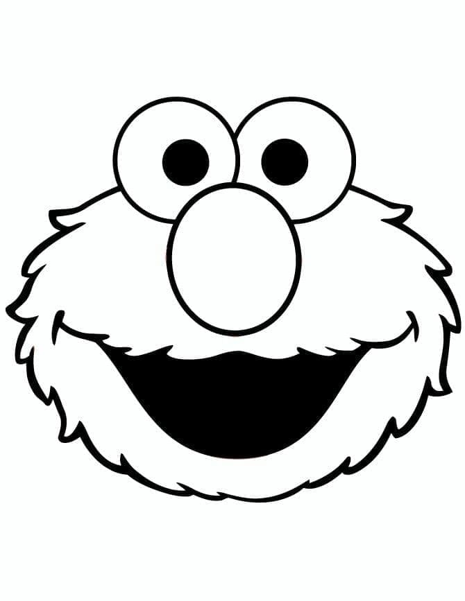 Druckbarer Elmo ausmalbilder