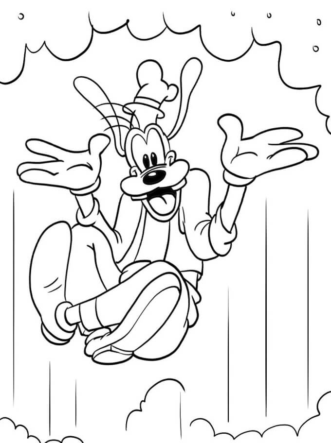 Druckbarer Goofy kostenlos ausmalbilder