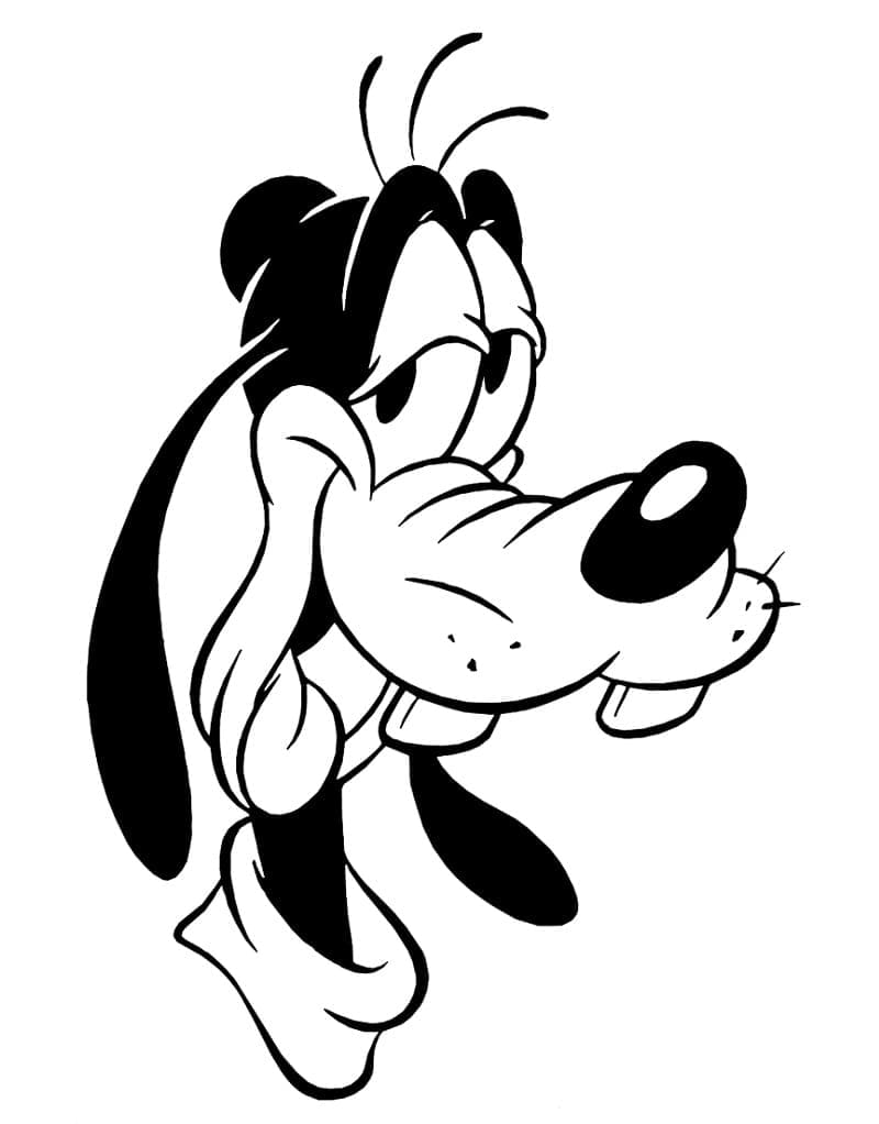 Druckbarer Goofy ausmalbilder