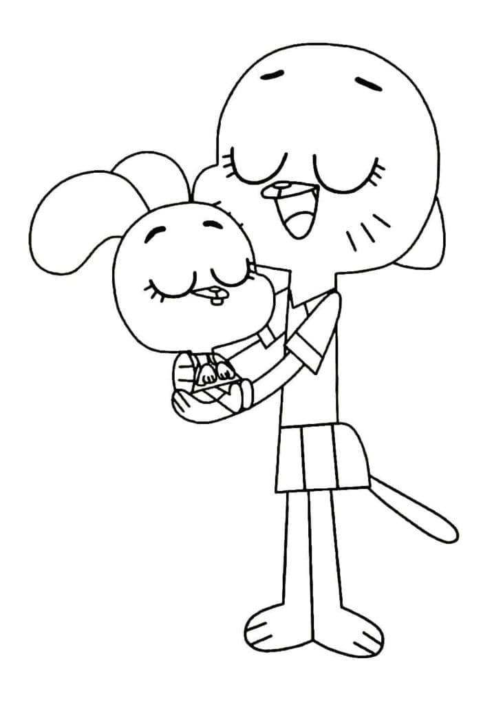 Druckbarer Gumball kostenlos ausmalbilder