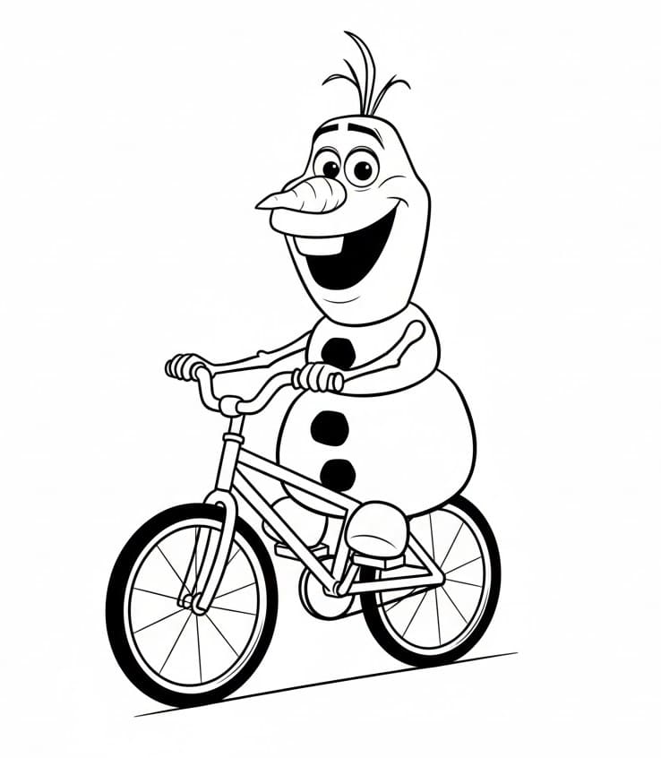 Druckbarer Olaf für Kinder ausmalbilder
