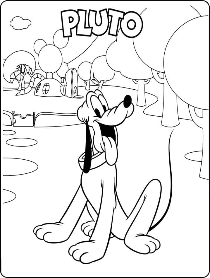 Druckbarer Pluto kostenlos ausmalbilder