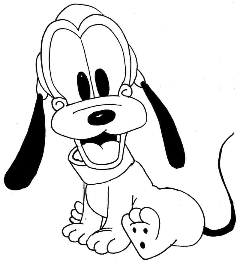 Druckbarer Pluto ausmalbilder