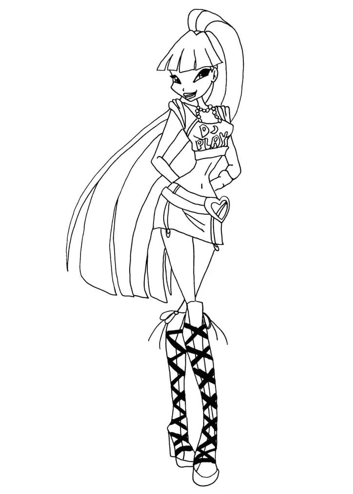 Druckbarer Winx Club ausmalbilder