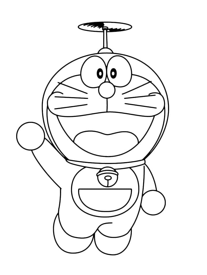 Druckbarer kostenloser Doraemon ausmalbilder