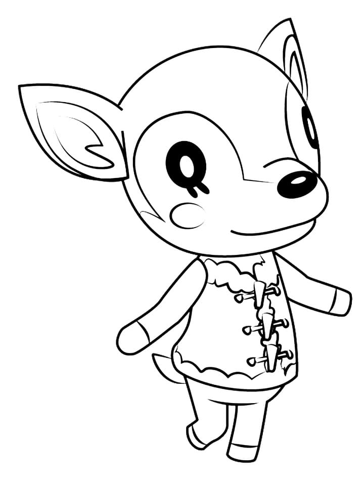 Druckbares Animal Crossing Motiv ausmalbilder