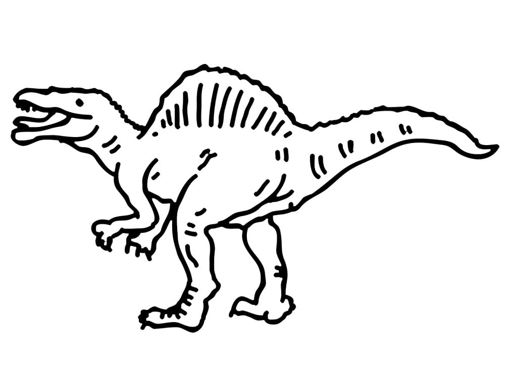 Druckbares Bild von Spinosaurus ausmalbilder